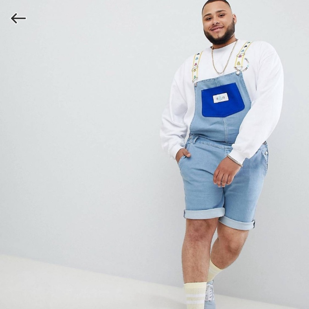 COPY - ASOS DESIGN x glaad& Plus overalls in colo…